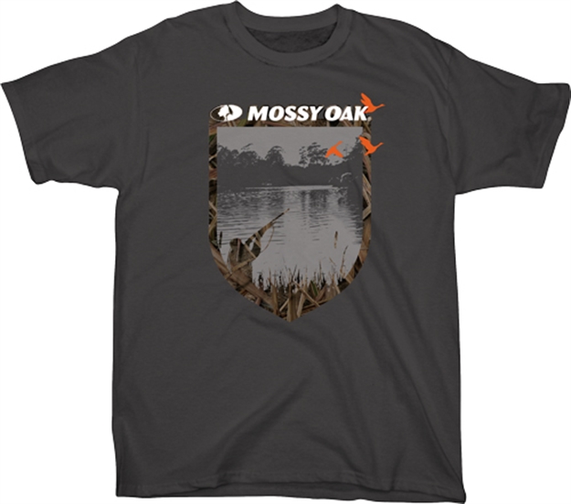 Picture of Mossy Oak Clothing Oak Men's T-Shirt Large "Camo Man" Charcoal<