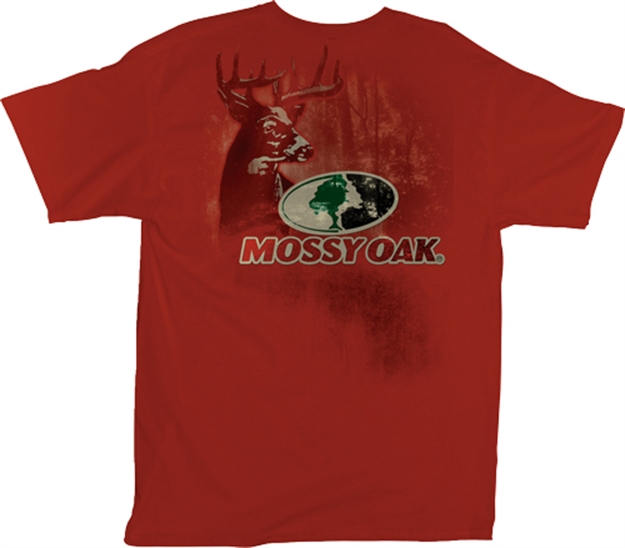 Picture of Mossy Oak Clothing Oak Men's T-Shirt Medium "Standing Proud" Cardinal Red<