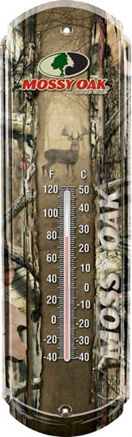 Picture of Mossy Oak Clothing Oak Thermometer Mo-Inf Camo 17"X5" Tin W/Mo Logo<