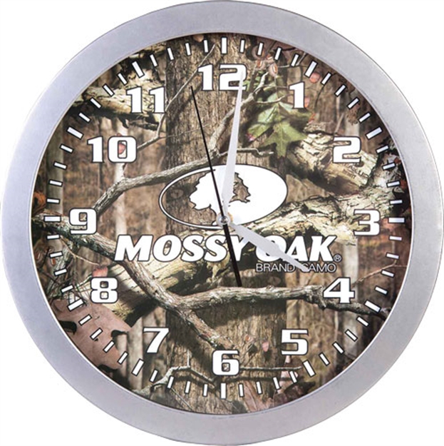 Picture of Mossy Oak Clothing Oak Wall Clock 14" Mo-Inf Camo W/Mossy Oak Logo<