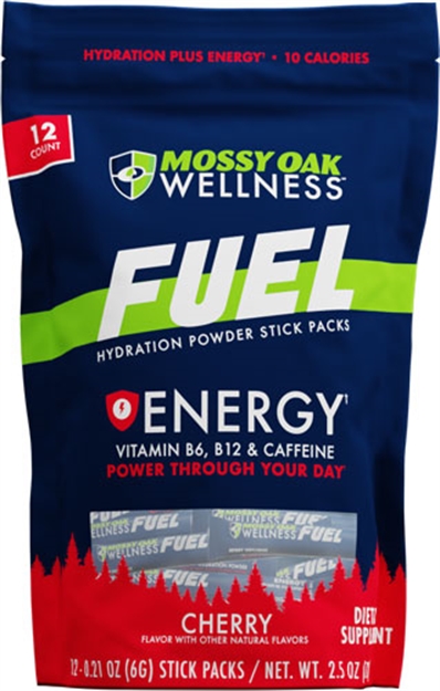 Picture of Mossy Oak Wellness Oak Wellness Fuel Energy Cherry Drink Mix 12 Stick Pack