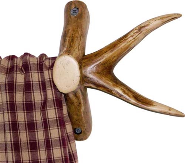 Picture of Mountain Mike's Mike's Antler Curtain Rod Ends Forked