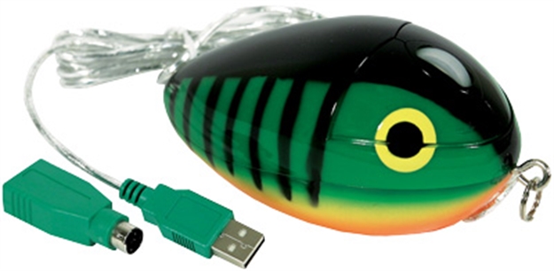 Picture of Mousebait Optical PC Mouse     Firetiger Mb-1A