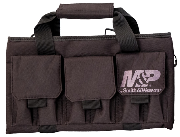 Picture of  M&P Accessories 110028 Pro Tac Handgun Case Black Nylon Holds Handgun 661120000273