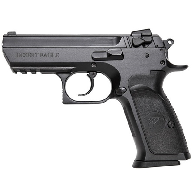 Picture of  Magnum Research Be99003rs Baby Eagle Iii Semi-Compact 9Mm Luger Caliber With 3.85" Barrel, 10+1 Capacity, Overall Matte Black Oxide Finish Carbon Steel, Picatinny Rail/Beavertail Frame & Polymer Grip