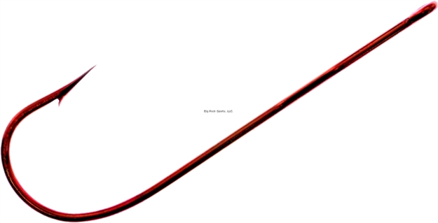 Picture of Mr. Crappie Cam-Action Hook, Size 4, Needle Point, Light Wire, Aberdeen, Straight Eye, Code Red, 18 Per Big Count Bag