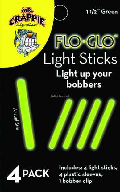 Picture of Mr. Crappie Flo Glo Light Sticks 1-1/2" Green 4Pk