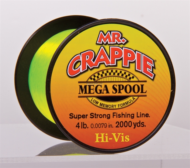 Picture of Mr. Crappie Monfilament Line Mega Spool 4Lb 2000Yd Hi-Viz