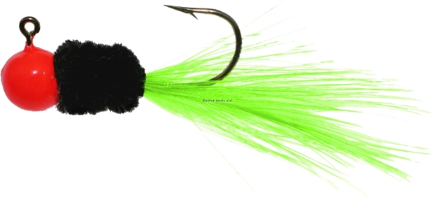 Picture of Mr. Crappie Slab Daddy Jig, 1/32 Oz, Orange/Black/Chartreuse Sac-A-Lait, 3/Pack