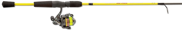Picture of Lews Slab Shaker Spin Combo, 50-Sz Reel, With Line, 2Bb, 5.2:1, 60/6, 4' 6", L