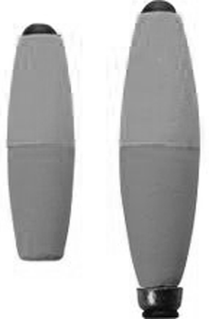 Picture of Mr. Crappie Slippers Cigar Slip Floats Float 1.5" Unweighted Yellow/Green 3Pk