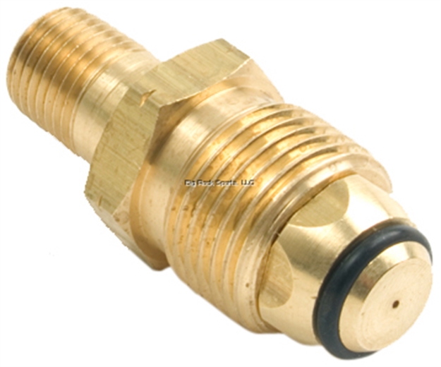 Picture of Mr.Heater 1/4" Male Pipe Thread X Restricted Flow Soft Nose P.O.L. With Handwheel
