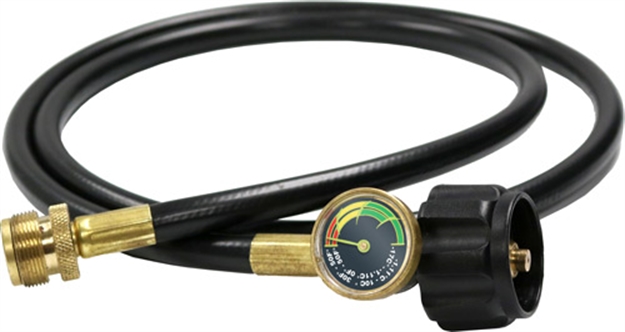 Picture of Mr.Heater 8' Propane Hose Assembly W/Acme Nut & Guage