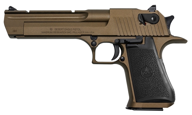 Picture of  Magnum Research De44cabb Desert Eagle Mark Xix *Ca Compliant 44 Rem Mag 6" 8+1 Burnt Bronze Cerakote Carbon Steel Frame & Slide Black Rubber Grip