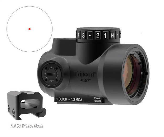 Picture of  Trijicon 2200005 Mro  Matte Black 1 X 25 MM 2 Moa Red Dot Full Cowitness Mount