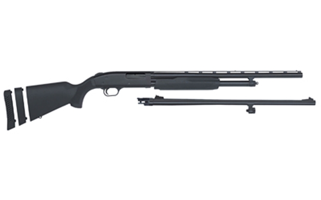 Picture of Mossberg 500 Super Bantam Combo Pump Shotgun 20 Ga, Rh, 22/24 In, Blue, Syn, 5+1 Rnd, Accu-Set, Vent Rib, 3 IN 54250 015813542500