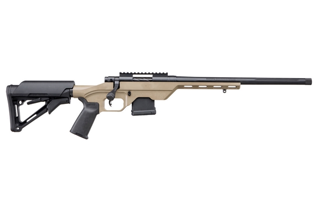 Picture of Mossberg Mvp LC Bolt Action Rifle, 308 Win, 18.5" Bbl, Adj Tan/Black Synthetic Stock, 10+1 Rnd G28017 015813280174