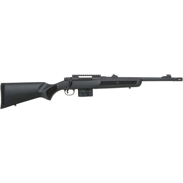 Picture of  Mossberg 27738 Mvp Patrol Full Size 308 Win/7.62 Nato 10+1 16.25" Blued Threaded Bull Barrel, Blued Stainless Steel Receiver W/Picatinny Rail, Black Fixed Synthetic Stock, Right Hand 015813277389