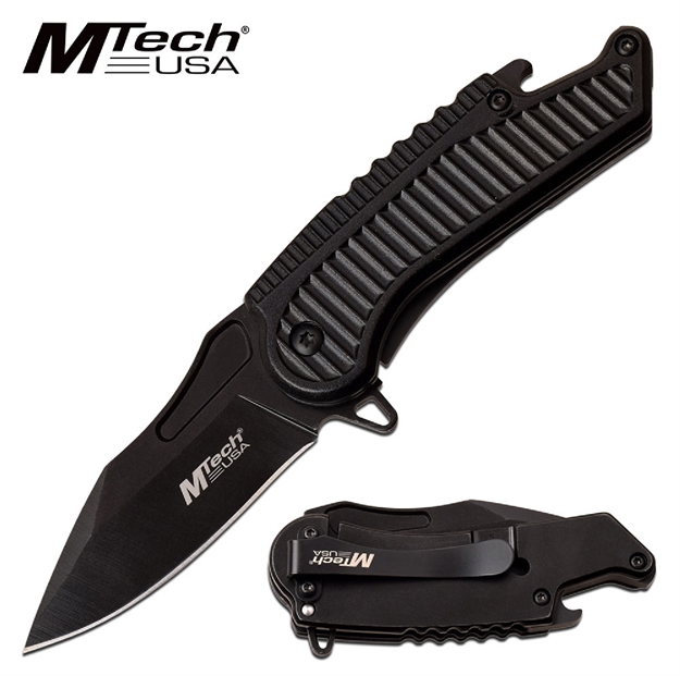 Picture of Mtech Assisted 2.5 IN Blade Black Aluminum Handle Mt-A1125bk