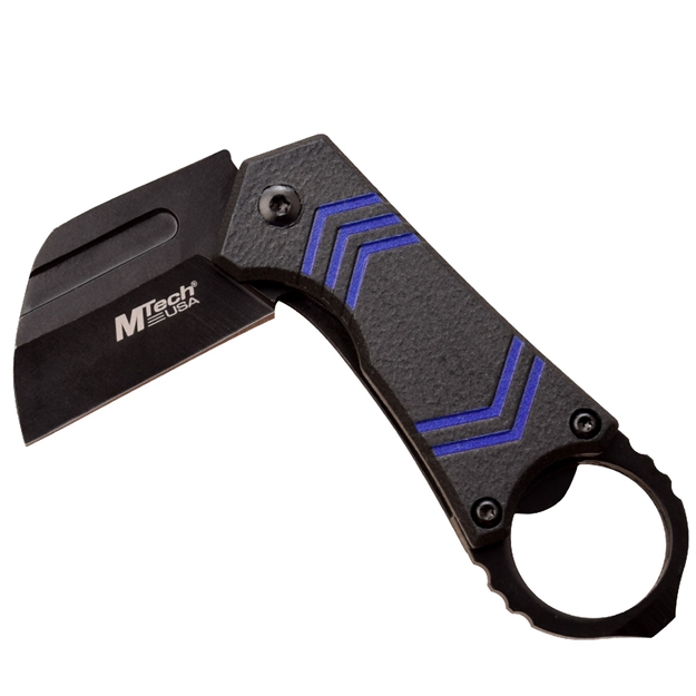 Picture of Mtech Assisted 2.5 IN Blade Black-Blue Aluminum Handle