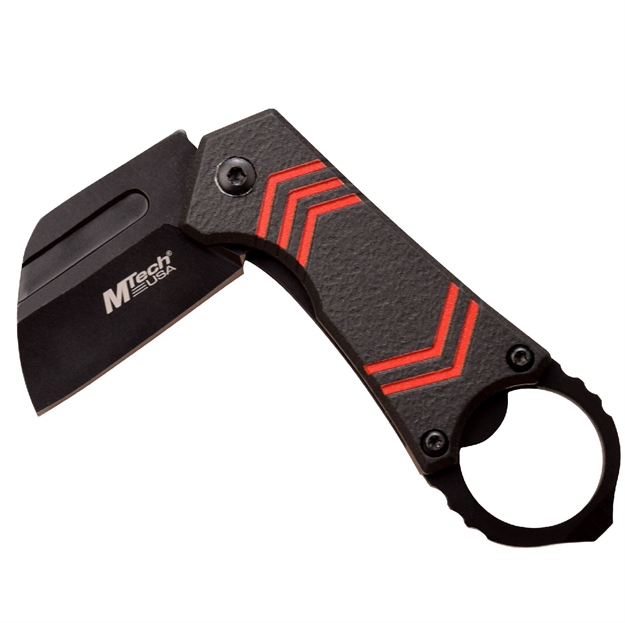 Picture of Mtech Assisted 2.5 IN Blade Black-Red Aluminum Handle