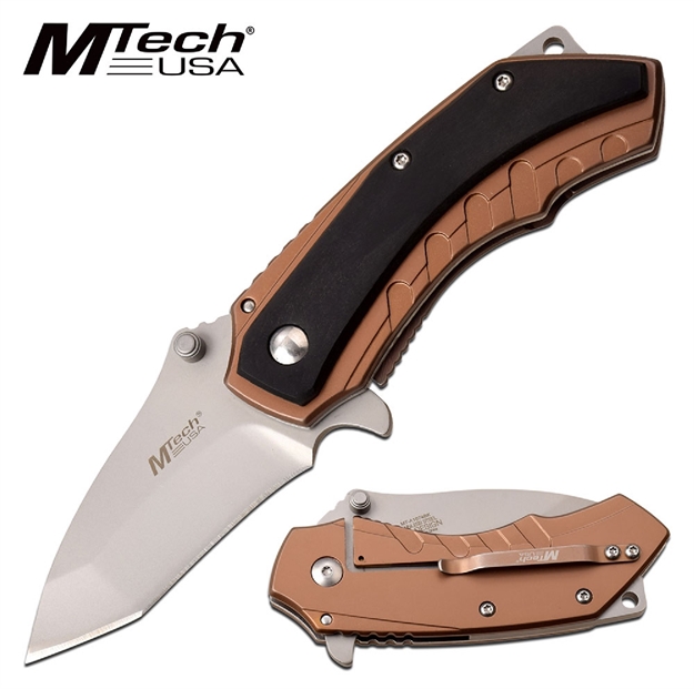 Picture of Mtech Assisted 2.5 IN Blade Blk Ss-Pakkawood Overlay Handle