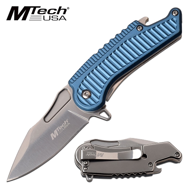 Picture of Mtech Assisted 2.5 IN Blade Blue Aluminum Handle