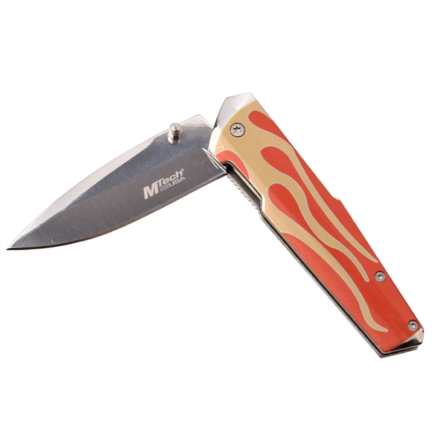 Picture of Mtech Assisted 3.1 IN Blade Printed Stainless Steel Handle Mt-A1185rd