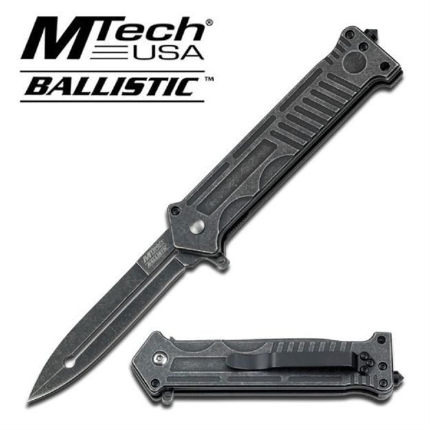 Picture of Mtech Assisted 3.25 IN Blade Stonewash Stainless Handle