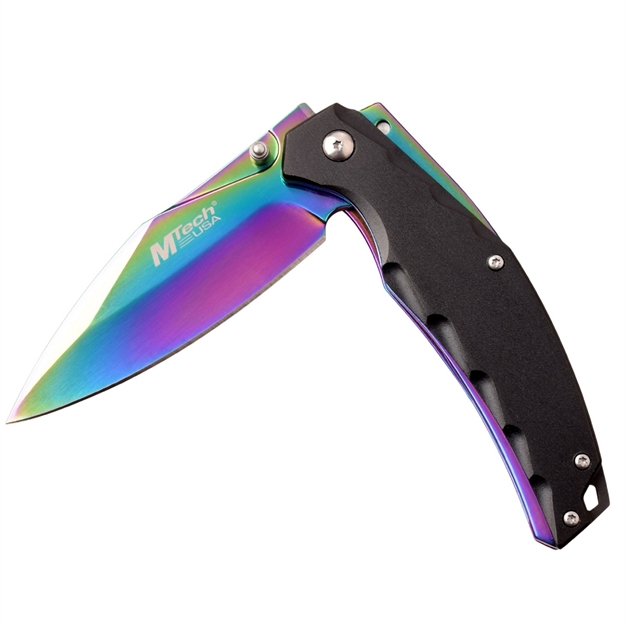 Picture of Mtech Assisted 3.75 IN Blade Black Anodized Aluminum Handle Mt-A1150rb
