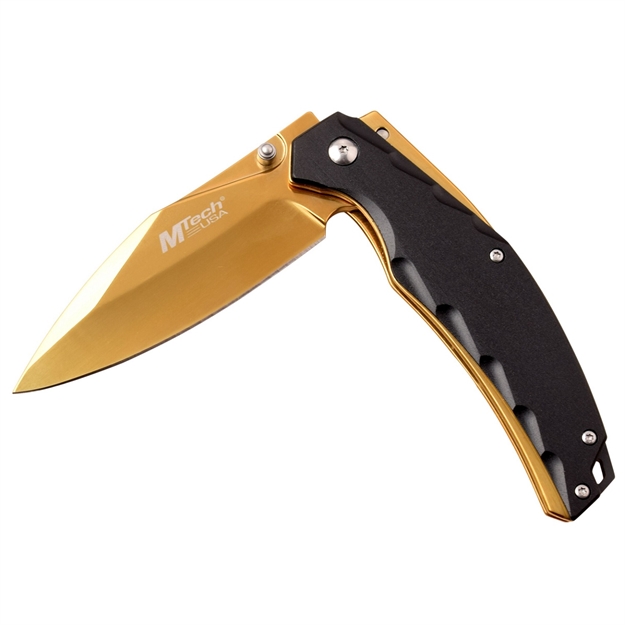 Picture of Mtech Assisted 3.75 IN Blade Black Anodized Aluminum Handle