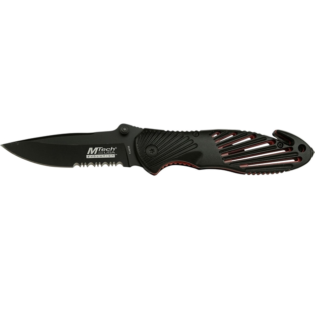 Picture of Mtech Evolution Assisted Knife 3.4 IN Comboedge Mte-A021-Bkr
