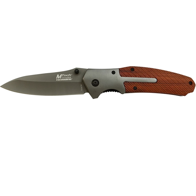 Picture of Mtech Evolution Assisted Knife 3.5 IN Plain Mte-A015-Wd