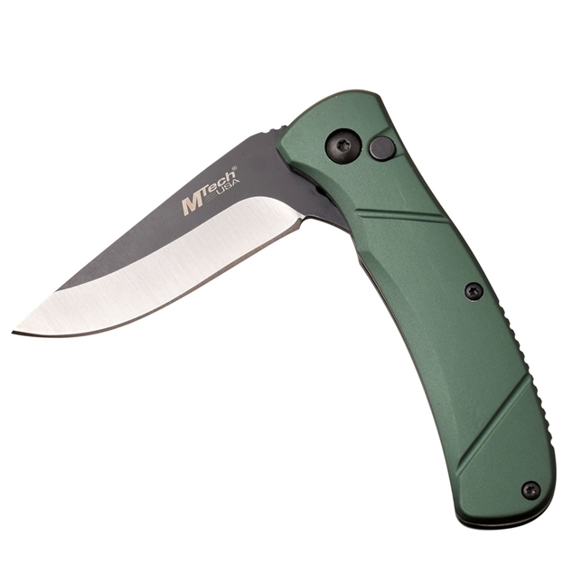Picture of Mtech Folder 2.75 IN Blade Green Anodized Aluminum Handle