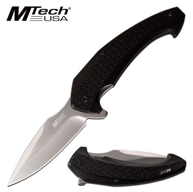 Picture of Mtech Folder 3.25 IN Blade Black Aluminum Handle