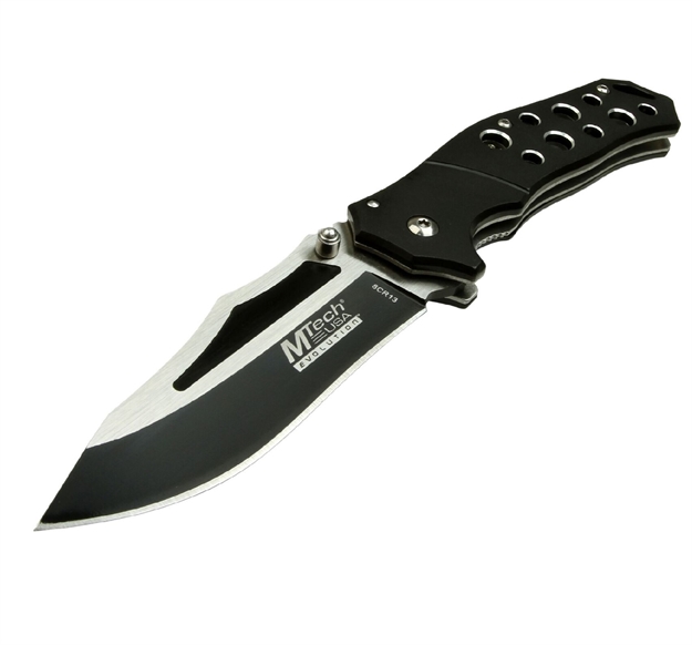 Picture of Mtech Mte-A001-Bk Assisted 3.5 IN Blade Aluminum Handle