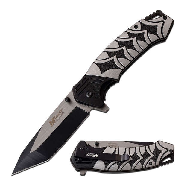 Picture of Mtech Usa Spring Assisted Knife 3.5In Blade 8.25In Open-Grey
