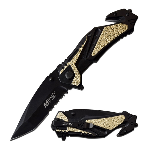 Picture of Mtech Usa Spring Assisted Knife 3.5In Blade 8.25In Overall Mt-A1012tn