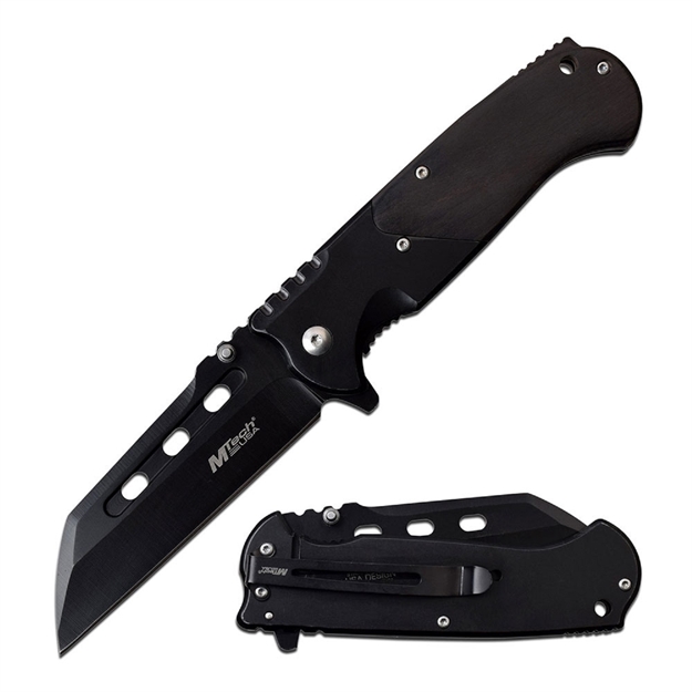 Picture of Mtech Usa Spring Assisted Knife 3.75In Blade 8.5In Open Blk