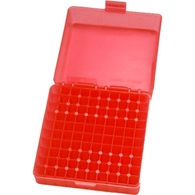 Picture of Mtm Case-Gard P10022m29 Case-Gard P-100 22 Wmr/17 Hmr Red Polypropylene 100Rd P-100-22M-29 026057118291