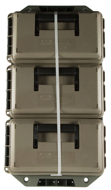 Picture of Mtm 50 Caliber 3 Can Ammo Crate Fde/Green Lockable AC3C