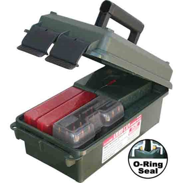 Picture of Mtm Case-Gard Ac30c11 Ammo Can  Multi-Caliber Rifle/Handgun Forest Green Polypropylene AC30C-11 026057362304
