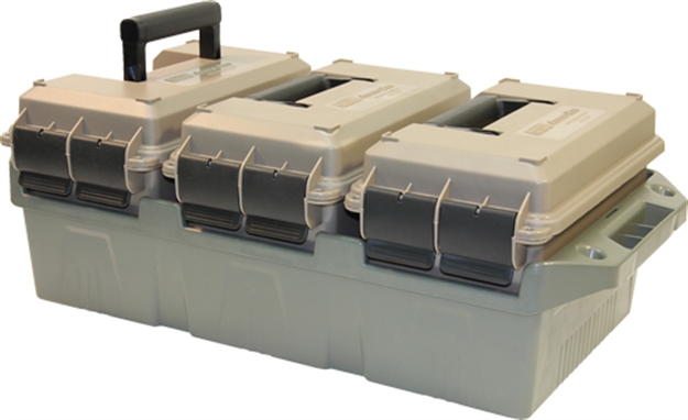 Picture of Mtm 50 Caliber 3 Can Ammo Crate Fde/Green Lockable AC3C
