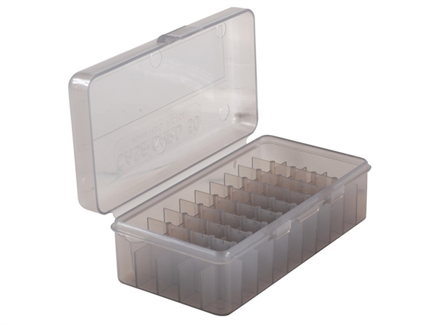 Picture of Mtm 50Rd Handgun Ammo Box LG Clear Smoke