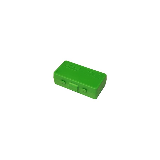 Picture of Mtm Case-Gard Ammo Box 50 Round Flip-Top 41 44 45 Lc, Clear-Green P50-44-16