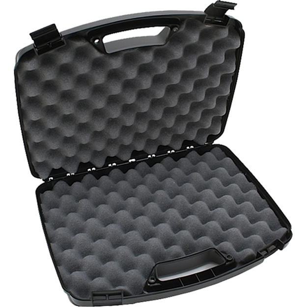 Picture of Mtm Case-Gard 80940 Double Handgun Case  Black Polypropylene Holds 2 Handguns W/ UP TO 8' Barrels 809-40
