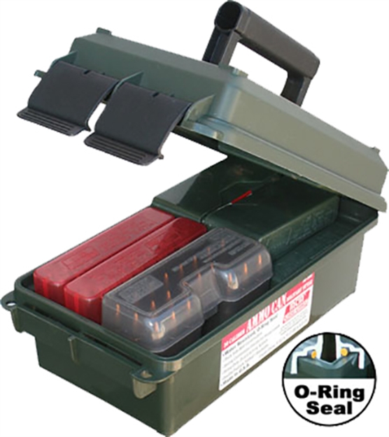 Picture of Mtm Case-Gard Ac30c11 Ammo Can  Multi-Caliber Rifle/Handgun Forest Green Polypropylene AC30C-11