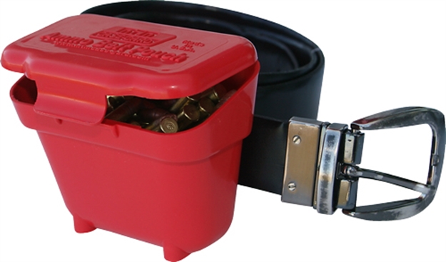 Picture of  Mtm Case-Gard Abp Ammo Belt Pouch  Handgun/Rifle Multi-Caliber 100Rd Belt Clip Mount Red Plastic 026057360126