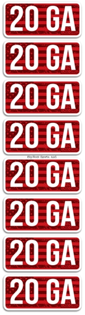 Picture of Mtm Ammo Caliber Labels, 20 Ga, 8-Pack