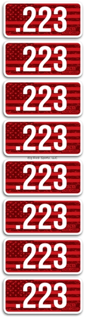 Picture of Mtm Ammo Caliber Labels, 223 Rem, 8-Pack